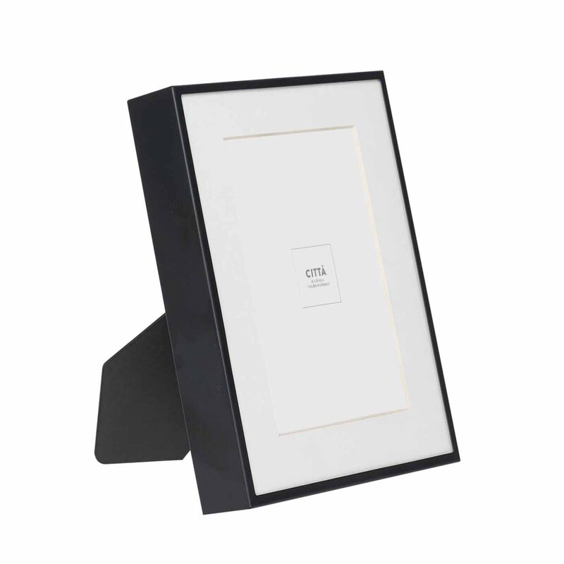 Citt&agrave; Metal Photo Frame Black&nbsp; (Photo 4x6in) 15x3.5x20cm image number 1