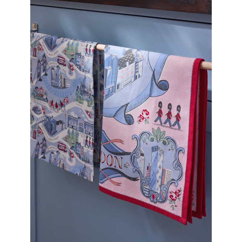 Cath Kidston London Town Set Of 2 Tea Towels image number 1