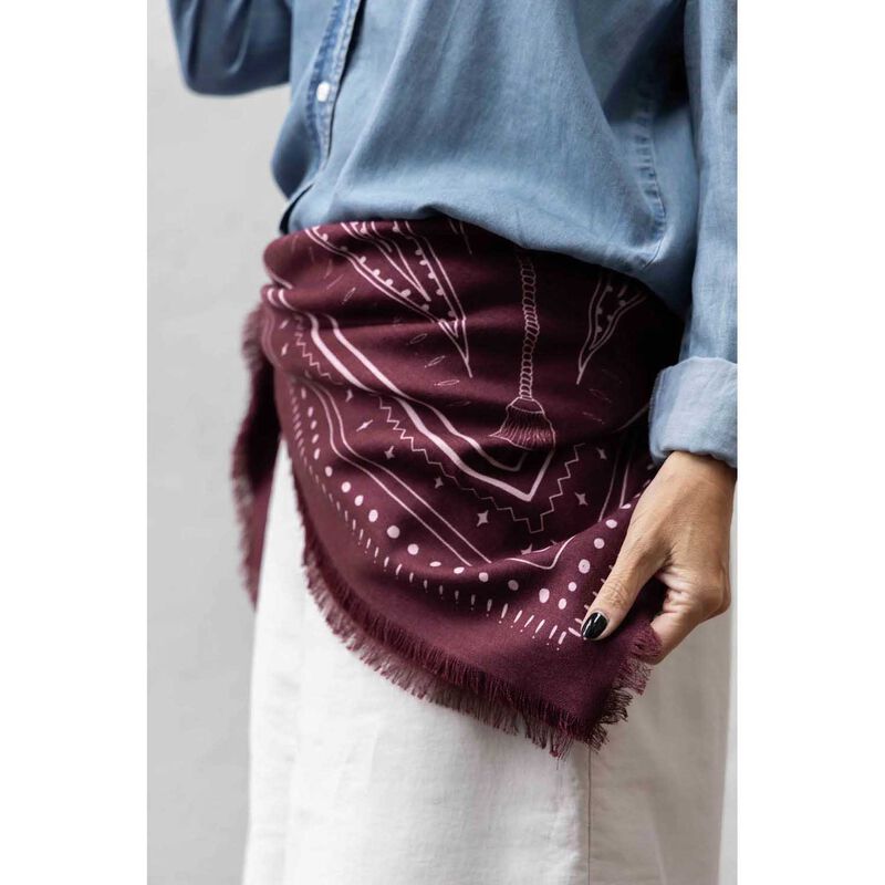 Dark Hampton x Ellie Compton The Hadfield Wool Silk Scarf image number 2