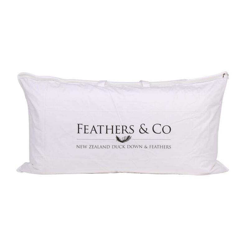 Feathers & Co Premium NZ Duck 70% Feather And 30% Down Lodge Pillow 90x50 image number 0