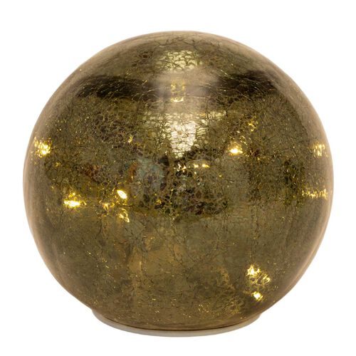 Stellar Haus Green 12cm Crackle Orb