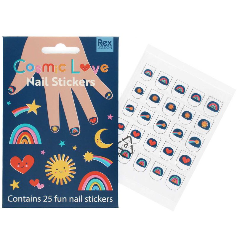 Rex London Cosmic Love Nail Stickers Pack Of 25 image number 2