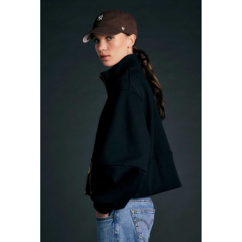 Karen Walker Runaway Zip Front Sweatshirt image number 2