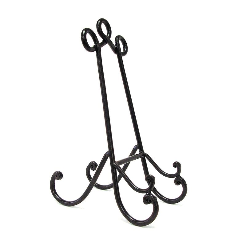 French Country Large Iron Plate Stand image number 0