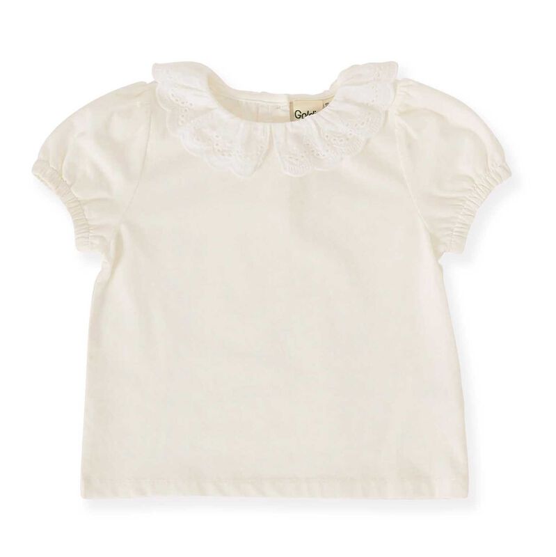 Goldie + Ace Laura Puff Sleeve Collar Top 3-5Y image number 0