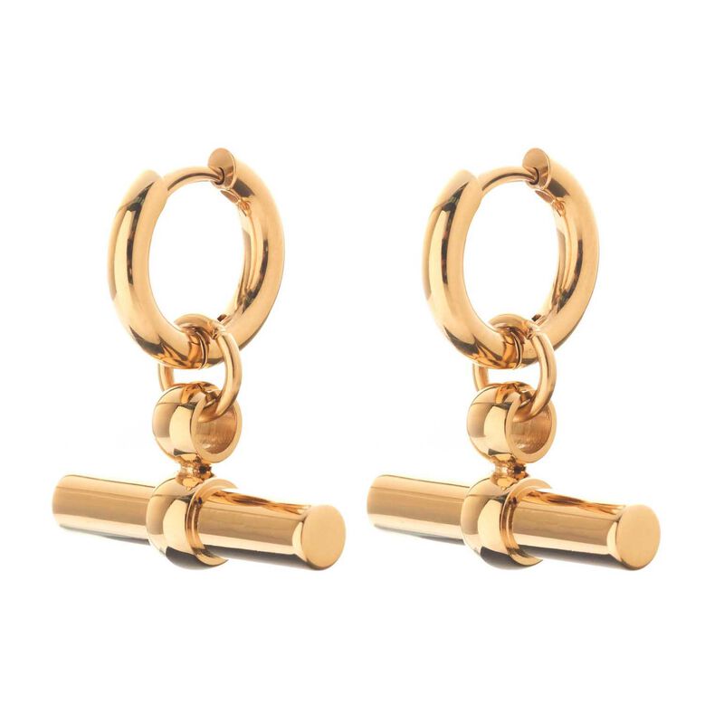 Silk & Steel Atlas Hoop Earrings image number 0
