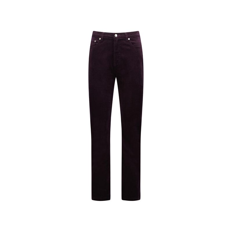 Vassalli Straight Leg Full Length Pinwale Cord Pant With Fly image number 5