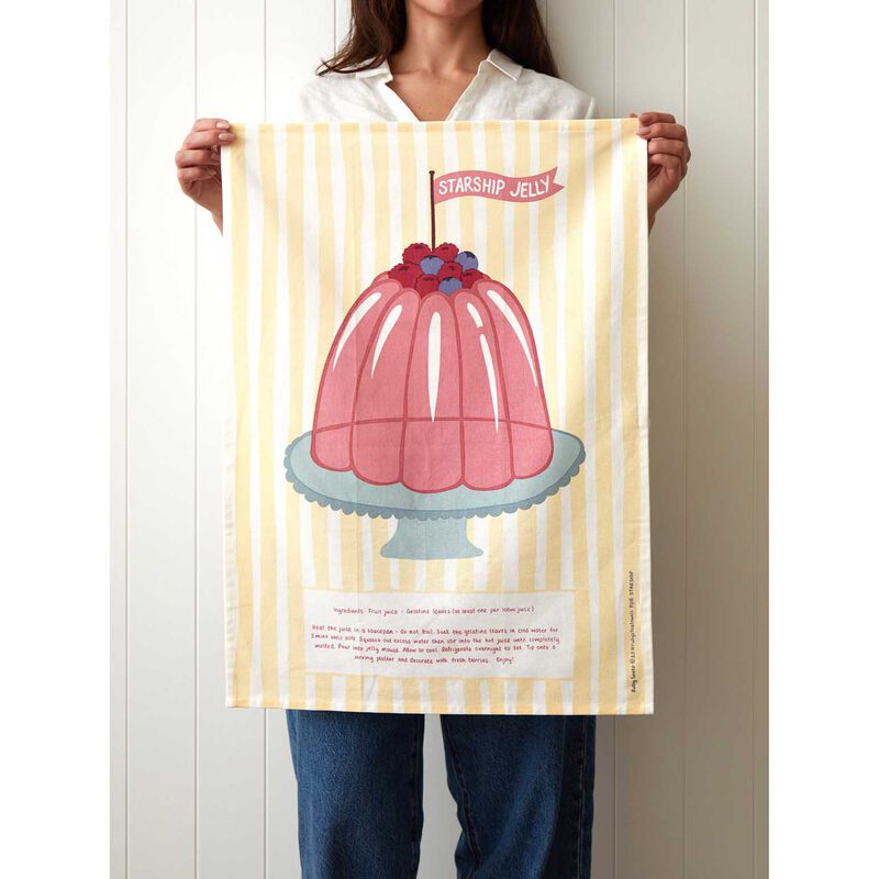Wallace Cotton Starship Jelly Tea Towel image number 1