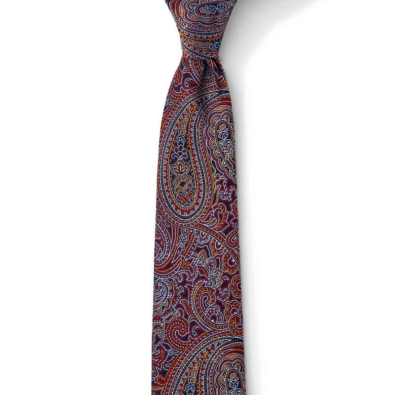 Cambridge Paisley 7.5cm Tie image number 1