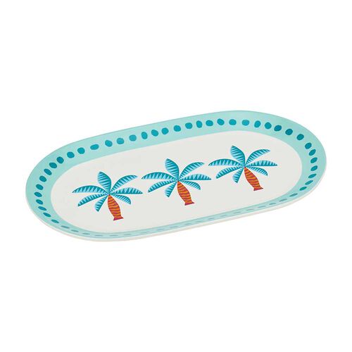 Annabel Trends Ceramic Serving Platter - Fiesta Palm