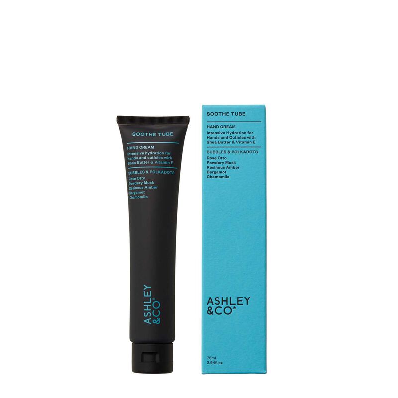 Ashley & Co Soothe Tube Hand Cream, Bubbles & Polkadots 75ml image number 0