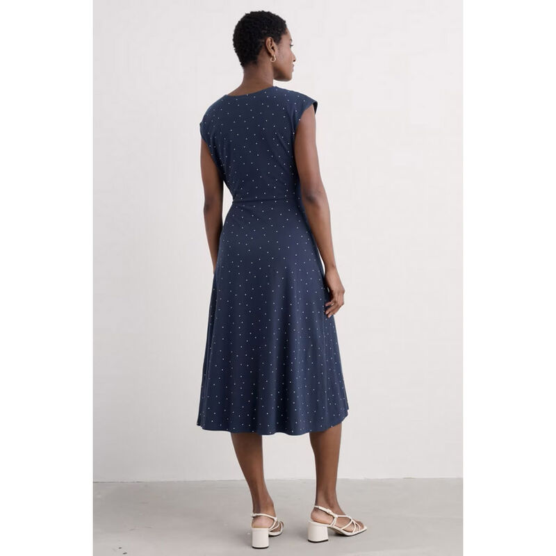 Seasalt Cornwall Fettling Dress Dotty Speckle Maritime image number 1