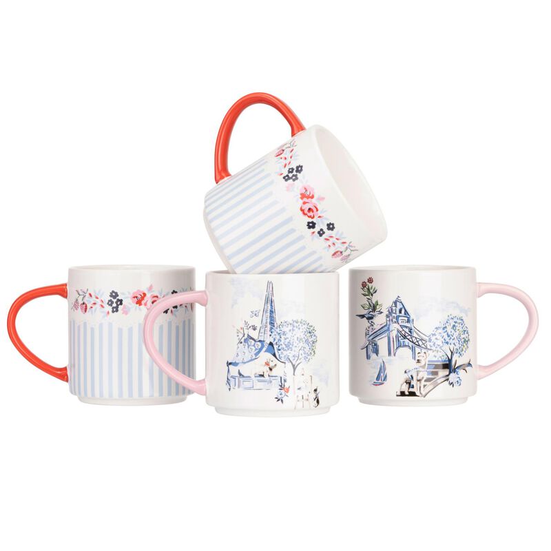 Cath Kidston London 4Pk Stacking Mug image number 0