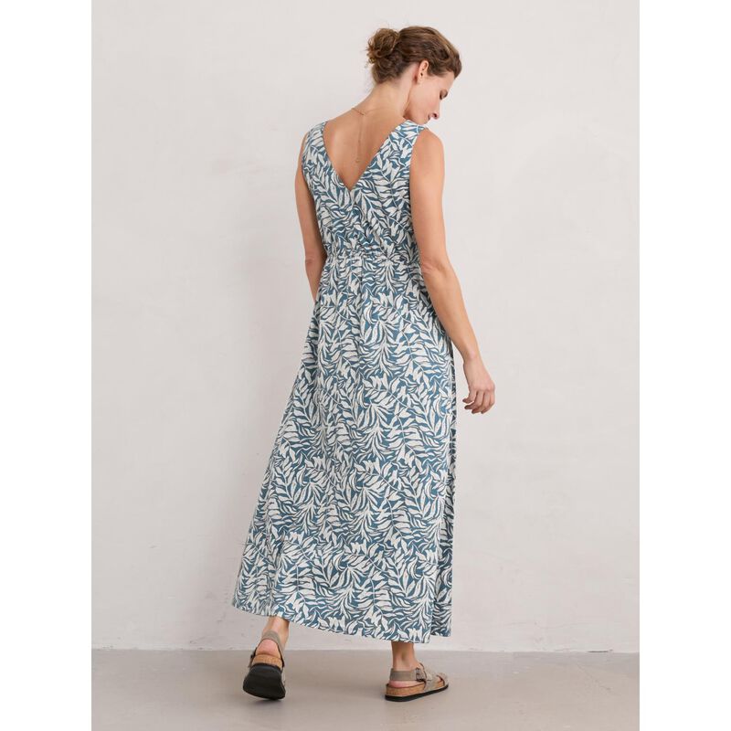 Seasalt Cornwall Polmanter Dress Dune Fronds Pool image number 1