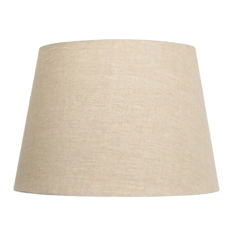 French Country Tapered Drum Linen Shade Natural 50cm image number 0