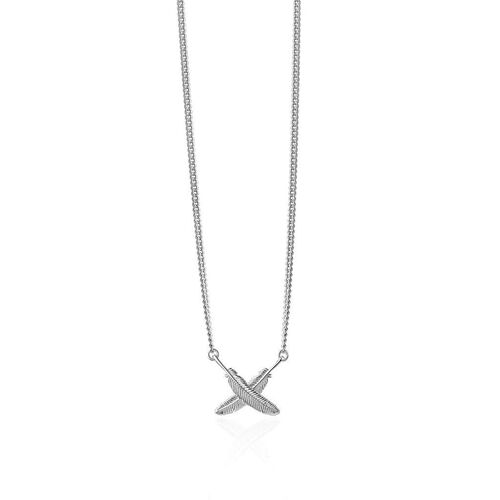 Boh Runga Feather Kisses Pendant Silver