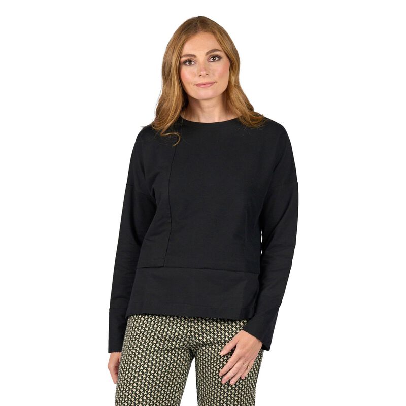 Vassalli Long Sleeve Top With Reverse Detail image number 0