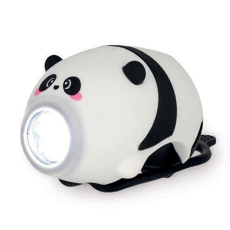 Legami Rechargeable Front Bike Light with Bell - Panda image number 1