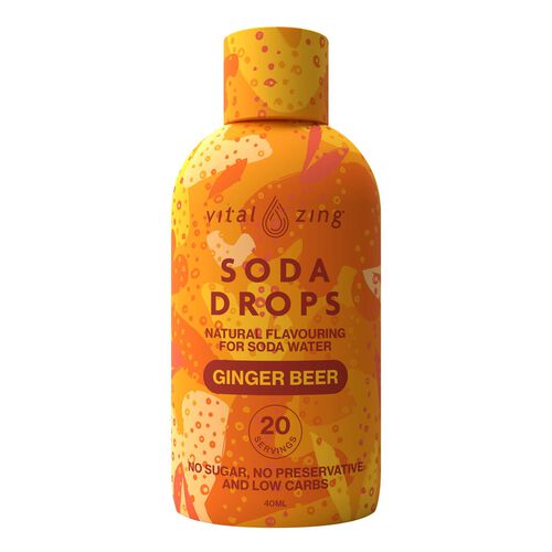 Vital Zing Soda Drops Ginger Beer 40ml