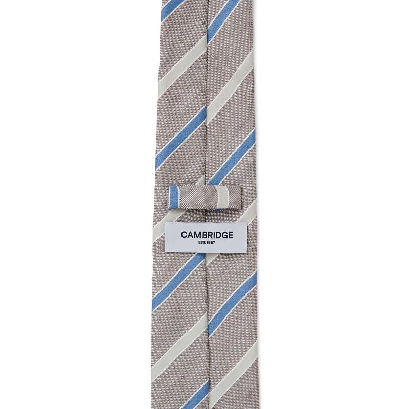 Cambridge Linen Stripe 7.5Cmtie image number 1