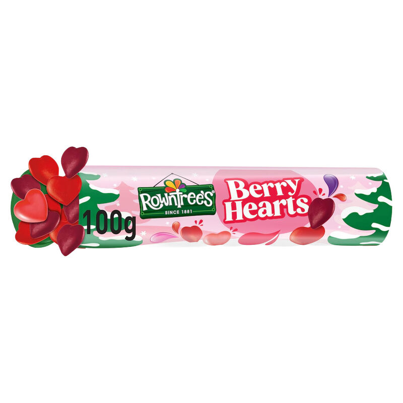 Rowntree's Berry Hearts Giant Tube 100g image number 0