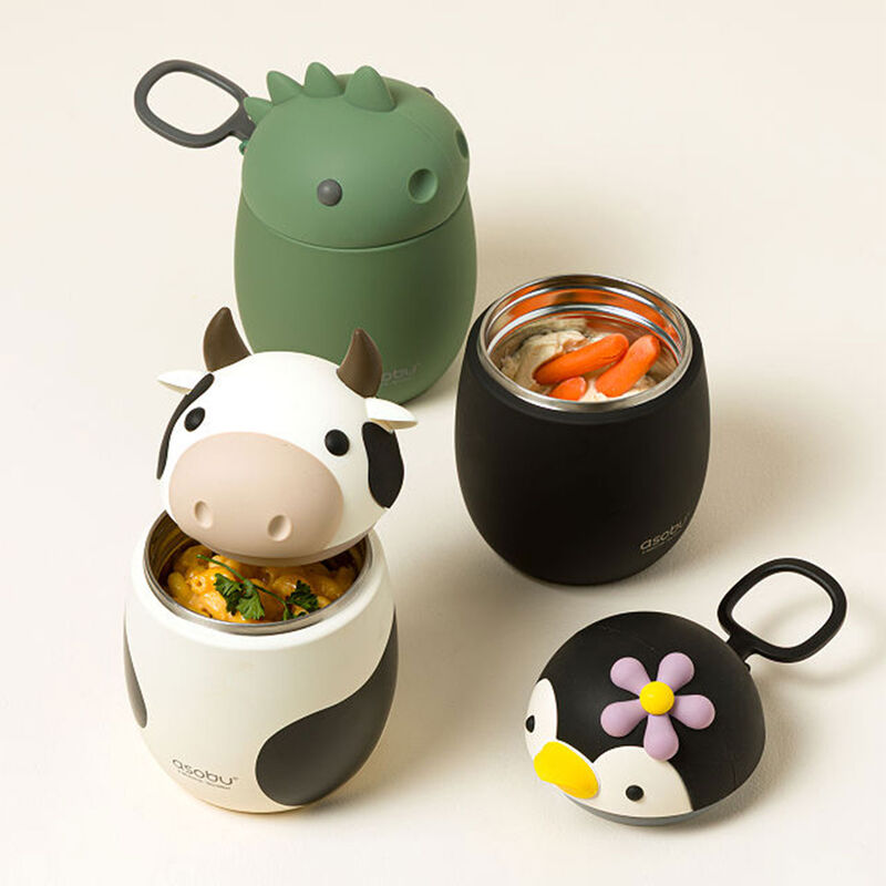 Asobu Bestie Food Container 600ml Penguin image number 1