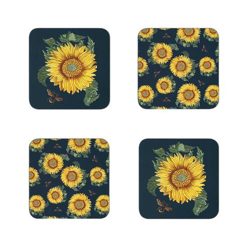 Rhs By Dexam Sunflower Set Of 4 Coasters