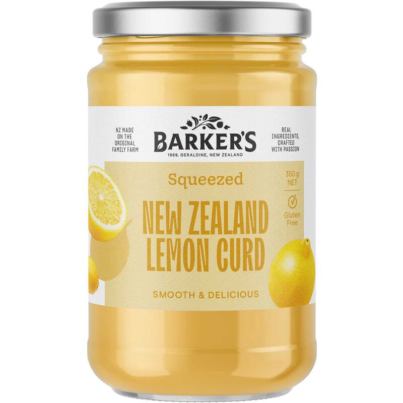 Barker's Squeezed NZ Lemon Curd 350g image number 0