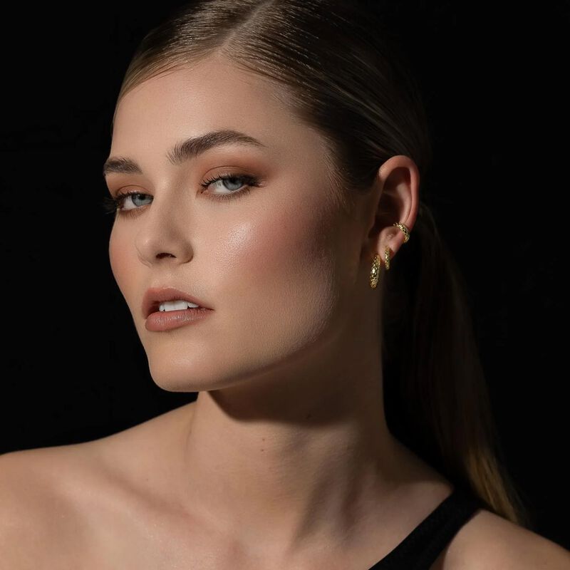 Silk & Steel Small Infinity Hoops image number 2