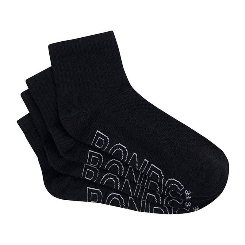 Bonds Logo Lightweight Quarter Crew Socks - 4 Pack image number 0