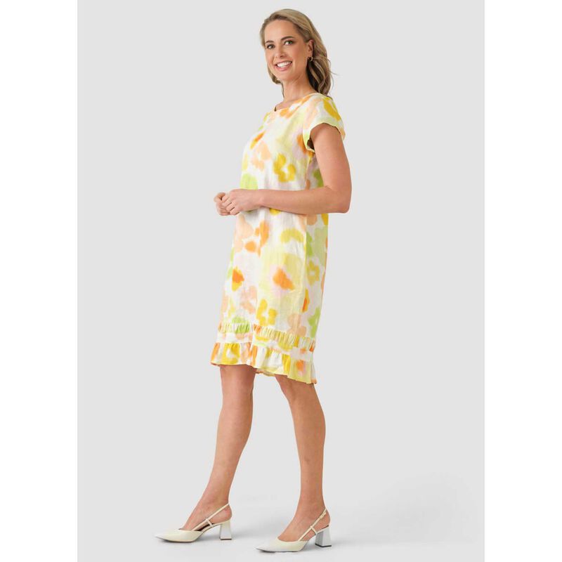 B Essentials Linen Short Sleeve Dress image number 7