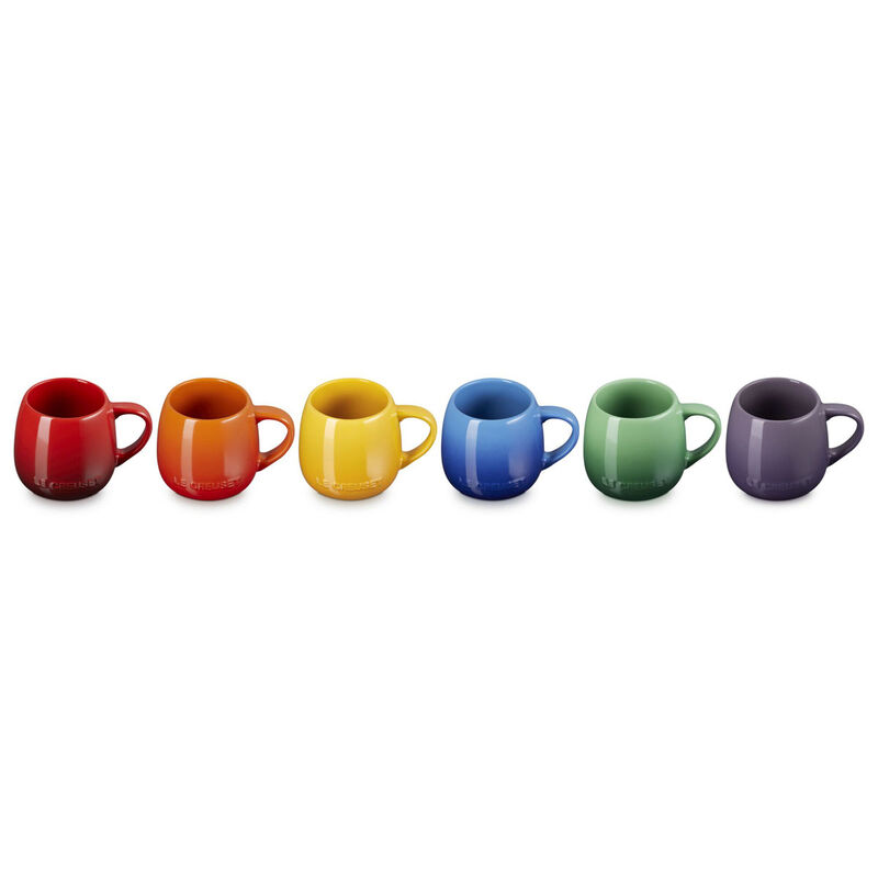 Le Creuset Stoneware Rainbow Set of 6 Coupe Mugs image number 0