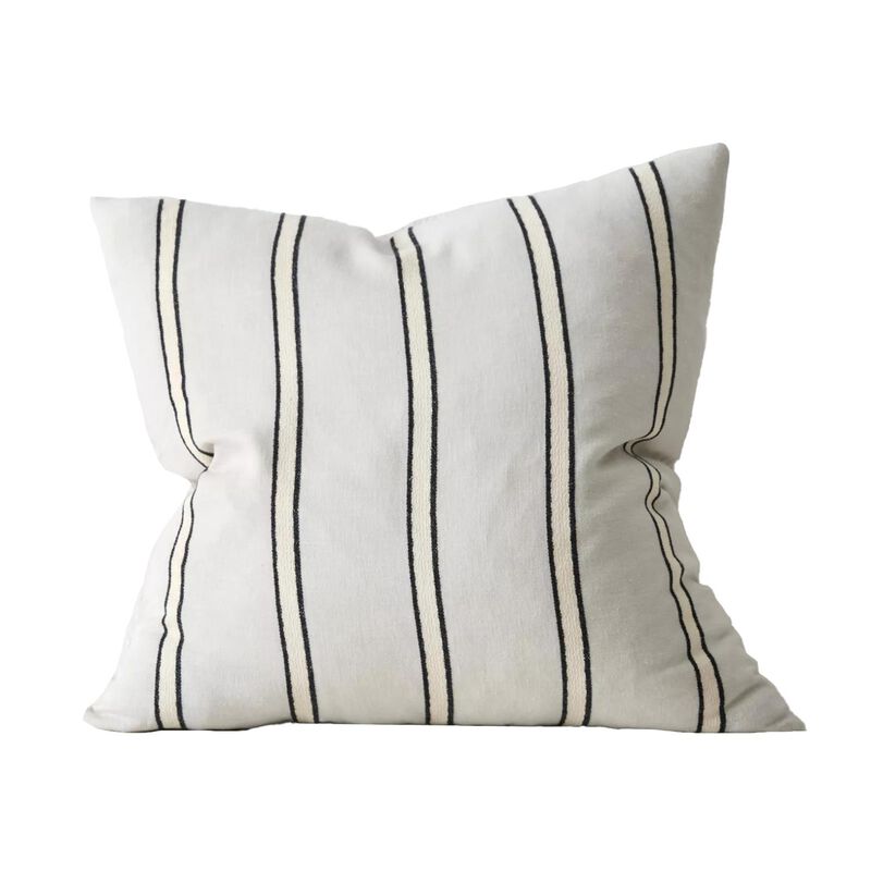 Weave Home Vinnie Woven Linen Blend Stripe Cushion 50cm x 50cm image number 0