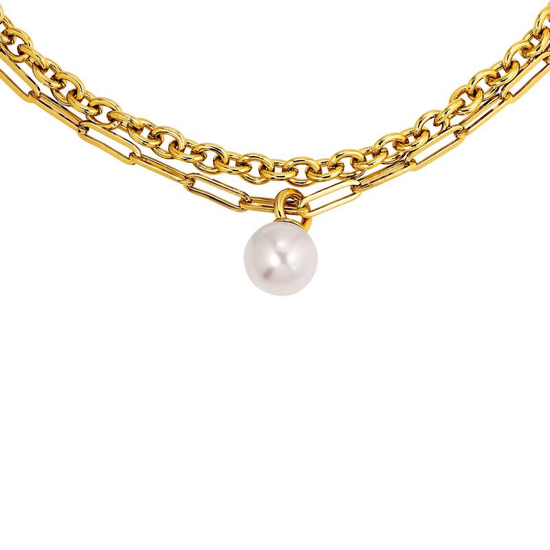 Dyrberg Kern Aurelia Sg White Pearl Necklace image number 2