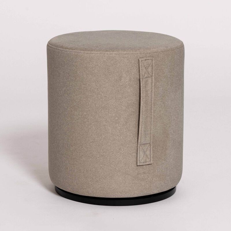 NED Collections Mee Swivel Ottoman - Sand image number 1