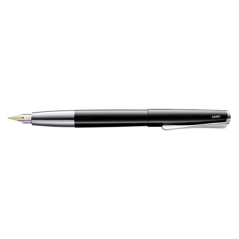 LAMY Studio Fountain Pen Black - 14ct Gold Nib M image number 0