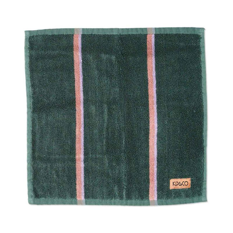 Kip&Co Wakame Crush Stripe Bamboo Terry Face Washer image number 0