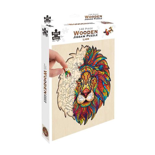 Puzzle Master Lion Wooden 140 Piece Puzzle