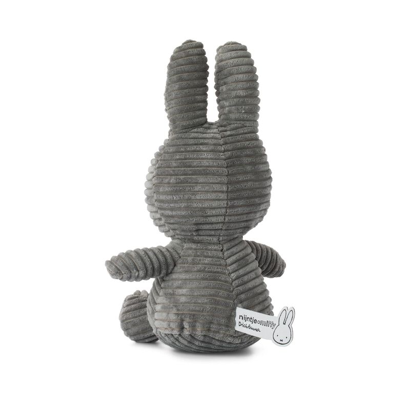 Miffy Sitting Corduroy Grey 23cm image number 1