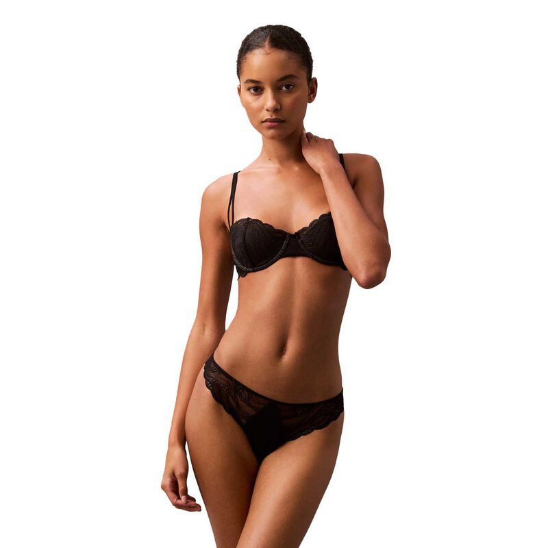 Calvin Klein Sensual Stretch Lace Thong image number 0