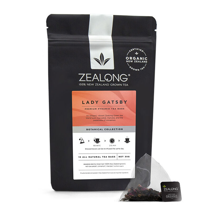 Zealong Lady Gatsby Tea Bags - Rose & Manuka 35g image number 0