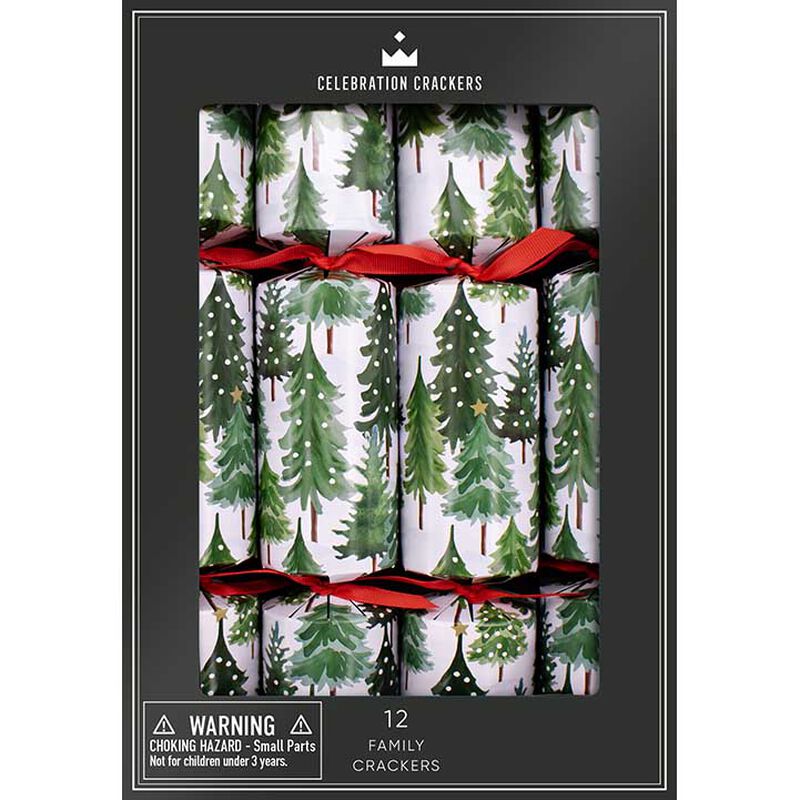 The Paperie Celebration Family Crackers Snowy Forest Set of 12 image number 0