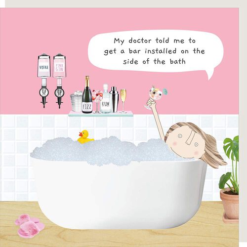 Rosie Made A Thing Bath Bar Humour Card