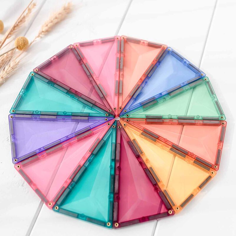 Connetix Tiles 40 Piece Pastel Geometry Pack image number 3
