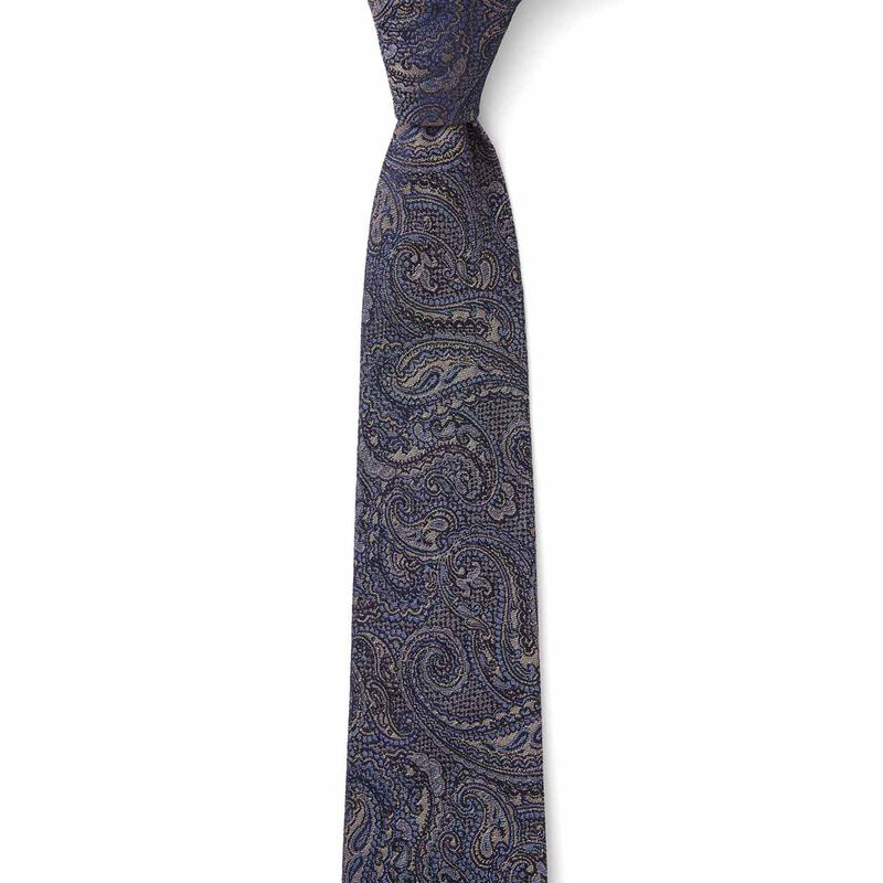 Cambridge Matte Paisley 7.5cm Tie image number 4