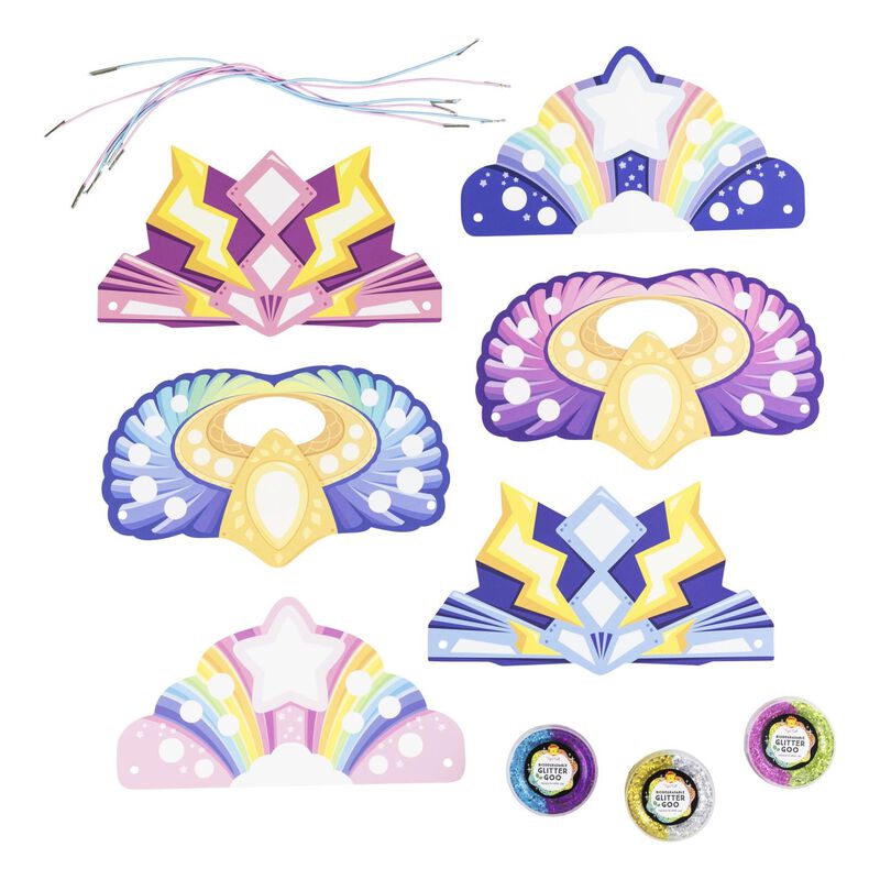 Voodle Glitter Goo Crowns - Super Rainbow image number 1
