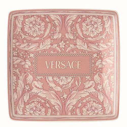 Versace Barocco Square Dish 12cm Rose