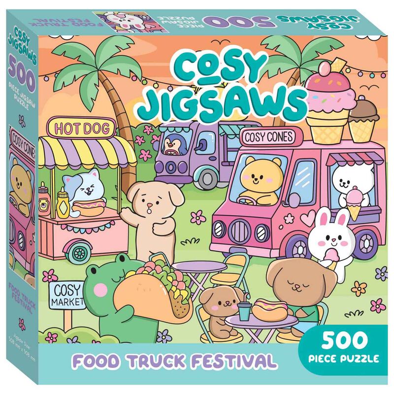 Hinkler&nbsp; Cosy Jigsaws 500Pc Food Truck Festival image number 0
