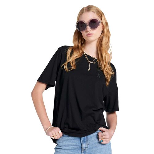 Karen Walker Embroidered Runaway Girl Classic Organic Cotton T-Shirt