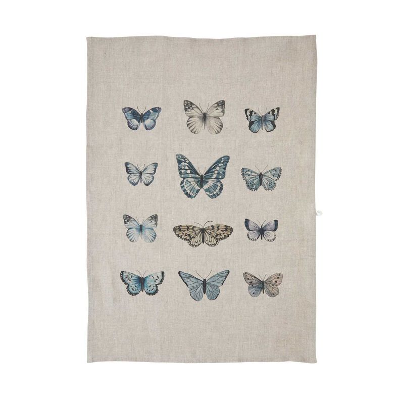 Wallace Cotton Butterfly Tea Towel image number 1
